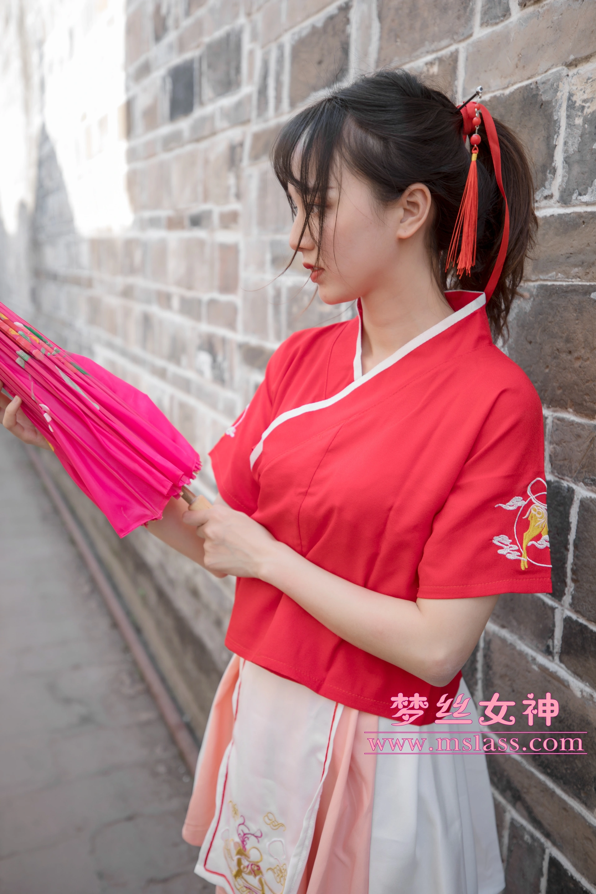 MSLASS梦丝女神 - 2019.05.02 NO.005 玥玥 长城古风少女 2